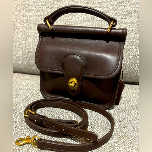 VINTAGE COACH 9023 WINNIE Brown Bag - Picture 1 of 16